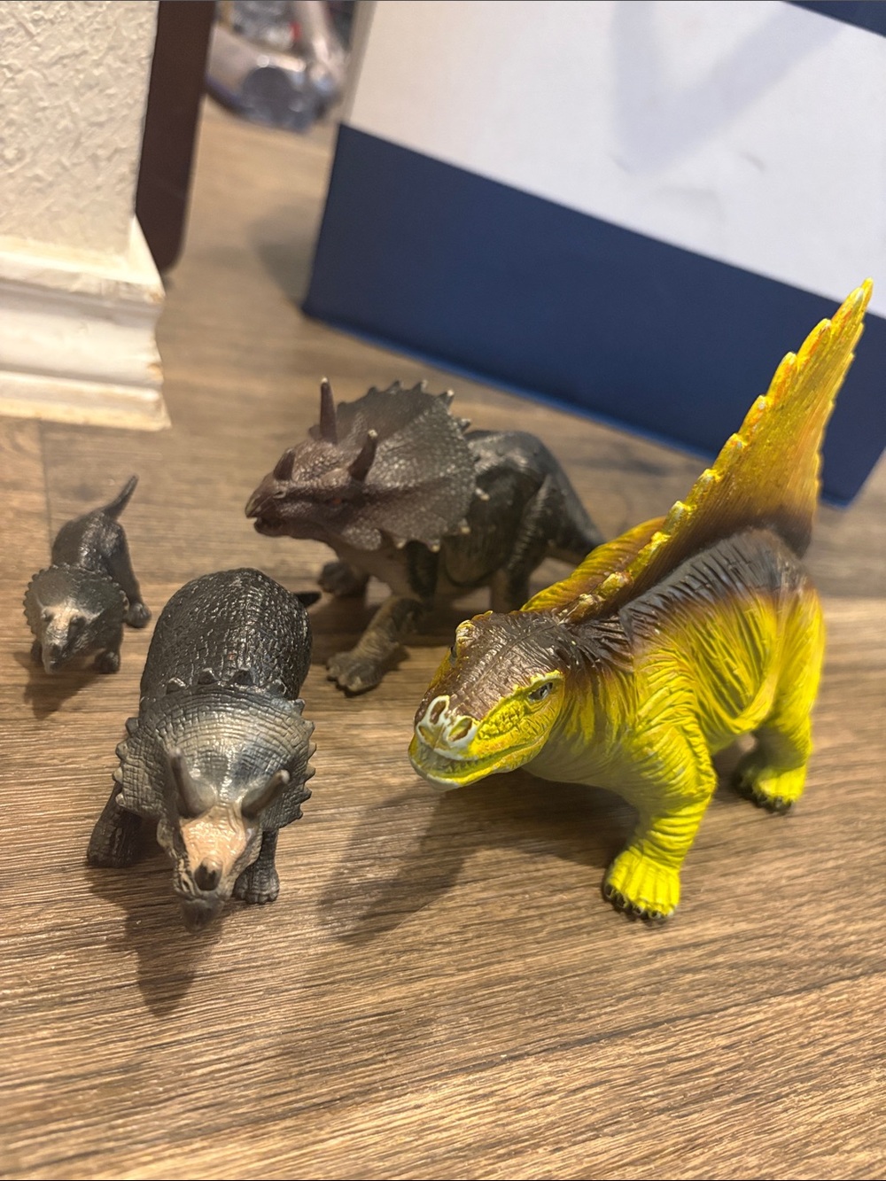 FREE in bundle Dino set 4 Yellow and Black Stegosaurus Toy Figure -